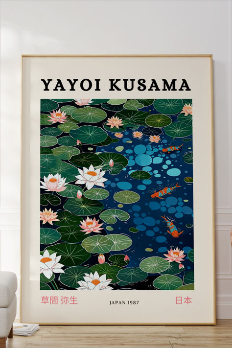 Yayoi kusama, yayoi kusama poster, museum poster, Japandi art, Japandi wall art, japanese print, yayoi kusama print, japanese wall art, Sage green wall art, Danish pastel, Wabi sabi wall art, maximalist wall art, wall collage kit Yayoi Kusama Collage, Apartment Asthetics, Kusama Yayoi, Yayoi Kusama Art, Yayoi Kusama Poster, Japandi Art, Japanese Art Modern, Japandi Wall, Poster Japanese