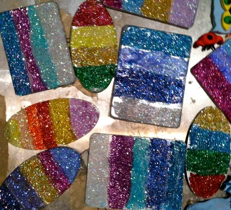 Glitter Glue Art, Art Summer Camp, Meri Cherry, Abstract Art For Kids, Pearl Art, Glue Art, Bram Stoker's Dracula, Glue Tape, Glitter Art