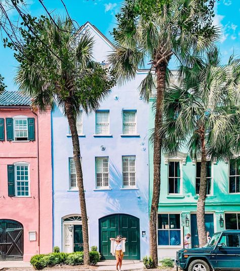 rainbow row, Charleston, South Carolina Charleston South Carolina Rainbow Row, Charleston Rainbow Row, Charleston South Carolina Aesthetic, Charleston Vibes, Rainbow Row Charleston, Charleston Trip, Charleston Art, South Carolina Travel, Mother Dearest