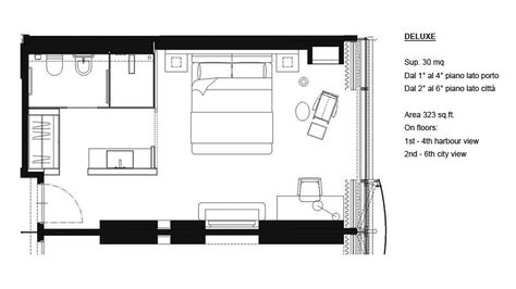 Hotel Room Plan, New Classic Design, Deluxe Room, Design Cafe, Hotel 5 Stars, Hotel Plan, Room Planning, Five Star Hotel, Luxury Accommodation