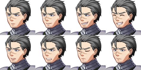 Faceset for Evil_2 from RPG Maker MV by TheStoryteller01 Rpg Maker Vx, Mobile Wallpaper Android, Maker Game, Layer Paint, Maker Project, Generator Parts, Pixel Art Games, Game Resources, Wallpaper Android