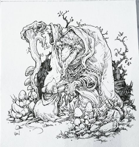 Peter Han, Ink Drawing Techniques, Style Influencers, Animation Sketches, Line Sketch, Beautiful Sketches, Creature Artwork, Fantasy Drawings, Gone Forever