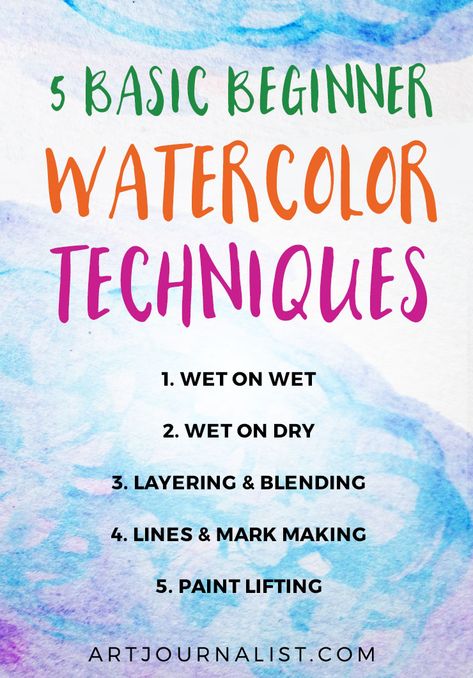 Watercolor 101 Tutorials, Watercolor Painting Tutorials Beginners, How To Watercolor Paint Beginner, Watercolor Art For Beginners Step By Step Videos, Easy Diy Watercolor Paintings, How To Watercolor Beginners, Watercolor Practice Exercises, Beginner Watercolor Painting Tutorial, Water Coloring Ideas For Beginners