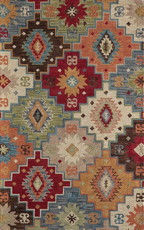 Momeni Tangier TAN23 Multi Rug Textil Design, Multi Rug, Kilim Fabric, Tangier, Rug Direct, 문신 디자인, A4 Poster, Sewing Material, Carpet Colors