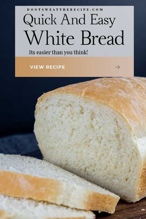 This quick and easy homemade white bread recipe is crazy delicious. It comes out soft, fluffy, and light. It is so easy to make you will not go back to store-bought. It's perfect for sandwiches, dinner rolls, french toast, and on and on. #bread #baking #whitebread Best Bread Machine Bread, Bread In A Bag Recipe, Bread Machine Bread, Easy White Bread Recipe, Easy Bread Machine Recipes, Best Bread Machine, White Bread Recipe, Bread Maker Recipes, Homemade Bread Recipes Easy