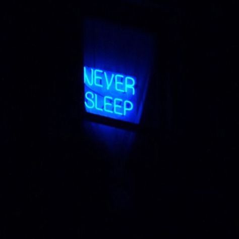 Never sleep.  Will we ever sleep? Insomnia Aesthetic, Drops Of Jupiter, Club Aesthetic, No Sleep, Never Sleep, A Sign, Insomnia, Neon Lighting, Dark Side