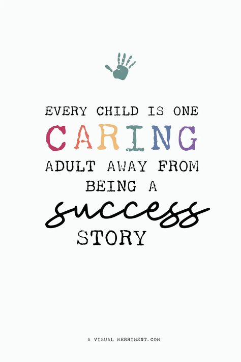 Every child is one caring adult away from being a success story | Sweet motivational quote for teachers, support staff and of course parents of kids | A Visual Merriment | teacher quote, inspirational teacher quotes, caring for children, parenting quote, teacher sayings. teacher letter board sayings Teacher Letter Board, Thank A Teacher Quotes, Amazon Wishlist Ideas, Teacher Positivity, Letter Board Sayings, Words For Teacher, Christmas Gift For Teachers, Motivational Quotes For Teachers, Teacher Sayings