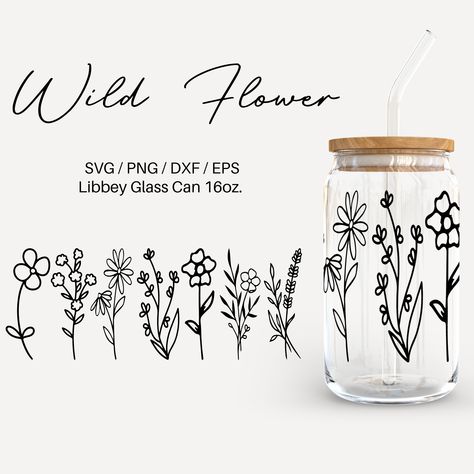 16OZ. Glass can, Beer Glass can, Libbey Glass can, Wrap Glass Cup Svg, Flower Glass Cup, Beer Glass Design, Beer Glass Cups, Adobe Photoshop Design, Glass Can Wrap, 16oz Glass Can, Libbey Glass Can, Glass Coffee Cups