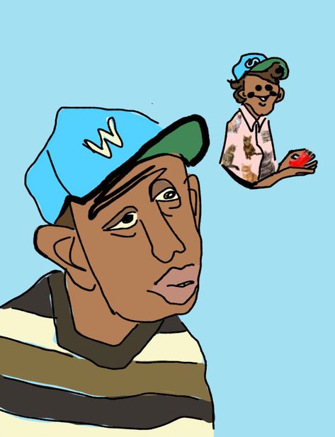 believe in the wolfgang I Love Tyler The Creator, Tyler The Creator Fan Art, Tyler Fanart, Wolf Trilogy, Wolf Tyler The Creator, Tyler Creator, Square Sketchbook, Wolf Tyler, Rap Wallpaper