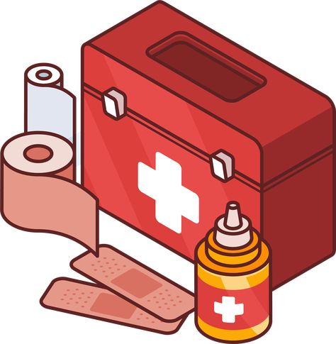 First Aid Kit Poster, First Aid Poster Drawing, Emergency Kit Drawing, Health Care Drawing, First Aid Drawing, First Aid Project, First Aid Cartoon, First Aid Kit Drawing, First Aid Pictures