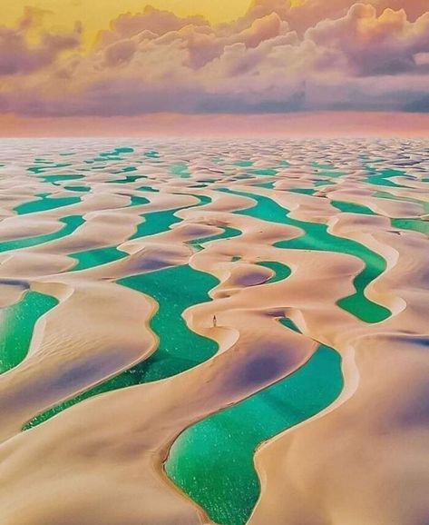 Brazil Sand Dunes, Image Nature, Sand Dunes, Beautiful Scenery, Amazing Places, Dream Destinations, Aerial View, Amazing Nature, Natural Wonders