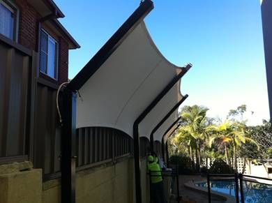 Pergolas Ideas, Shade Sail Installation, Pool Shade, Small Pergola, Privacy Shades, Patio Privacy, Cheap Pergola, Shade Gardens, Pergola Lighting