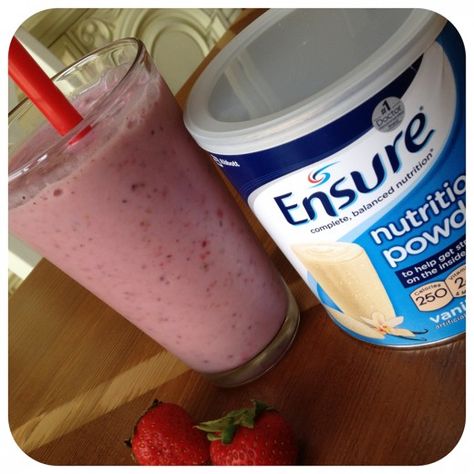 Ensure Smoothie Recipes Ensure Smoothie Recipes, High Calorie Smoothies, Fruit Ideas, Protein Smoothie Recipes, Breakfast Smoothie Recipes, Raspberry Smoothie, Healthy Weight Gain, Protein Drinks, Healthy Smoothie