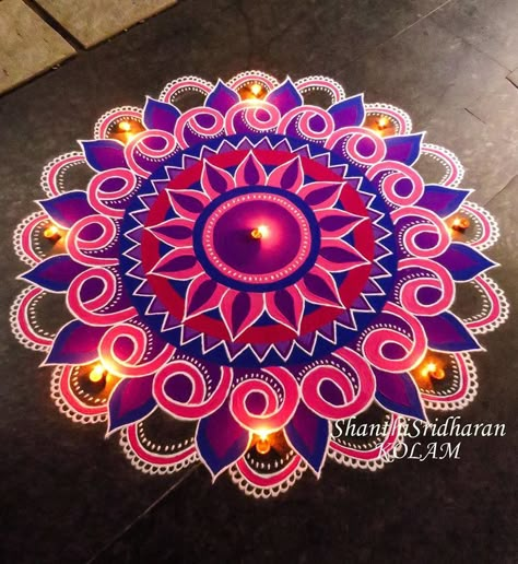 Diwali Designs, Easy Diwali Rangoli, Rangoli Designs For Competition, Indian Rangoli Designs, Very Easy Rangoli Designs, Rangoli Simple, Rangoli Designs Photos, Rangoli Designs Simple Diwali, Easy Rangoli Designs Diwali