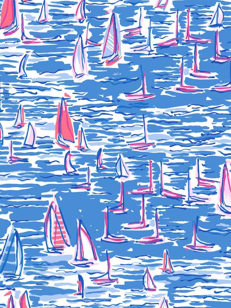 Zanzibar Blue Boatylicious Preppy Prints Wallpaper, Lilly Pulitzer Iphone Wallpaper, Lily Pulitzer Wallpaper, Preppy Prints, Lilly Prints, Lilly Pulitzer Prints, Coastal Wallpaper, Shop Prints, Beach Artwork