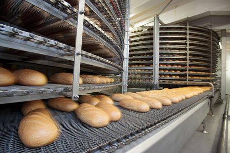 Factory Photography, Bread Bakery, Food Factory, Bakery Food, Baking Equipment, Cake Factory, Bakery Bread, Professional Kitchen, Pastry Shop