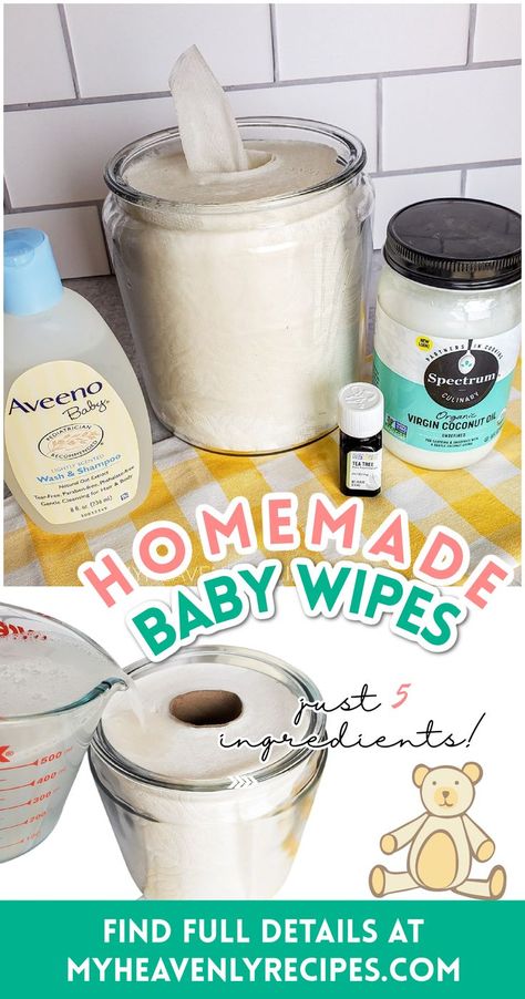 Home Made Baby Wipes, Homemade Wipes, Baby Wipes Recipe, Homemade Baby Wipes, Wipes Diy, Baby Wipes Container, Wipes Container, Homemade Cleaning Products, Homemade Baby