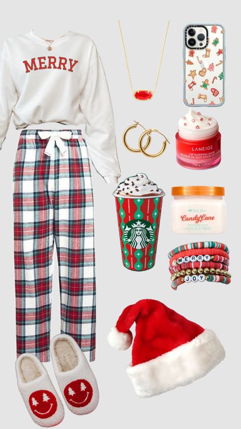 #christmas #pajamas #christmasaesthetic #outfitinspo Preppy Christmas Outfit, Pajama Day At School, Cozy Christmas Outfit, Cute Christmas Pajamas, Christmas Outfit Inspiration, Boho Winter Outfits, Pajamas Aesthetic, Christmas Dress Up, Comfy Outfits Winter