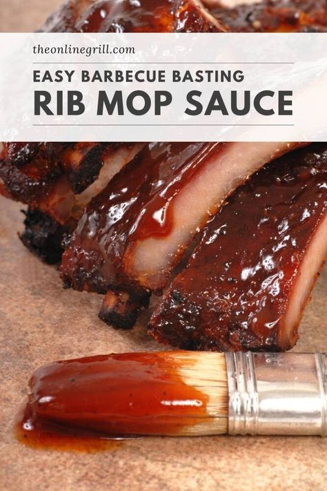 Carolina Mop Sauce This BBQ mop sauce will keep your pork ribs tender and flavorful, even after hours on your charcoal smoker. Made with apple cider vinegar, hot sauce, and red pepper flakes, this sauce is the key to locking in sweet and spicy flavors. Barbecue Ribs Recipe, Easy Bbq Sauce, Easy Bbq Recipes, Barbecue Sauce Recipe, Mop Sauce, Braised Chicken Breast, Sweet Bbq Sauce, Ground Beef Casserole Recipes, Baking Measurements