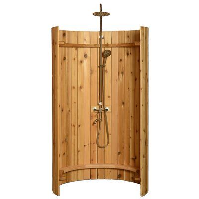 Outdoor Shower Kits, Overhead Shower Head, Outside Showers, Cedar Lumber, Pool Shower, Backyard Beach, Shower Fixtures, Shower Kits, Western Red Cedar