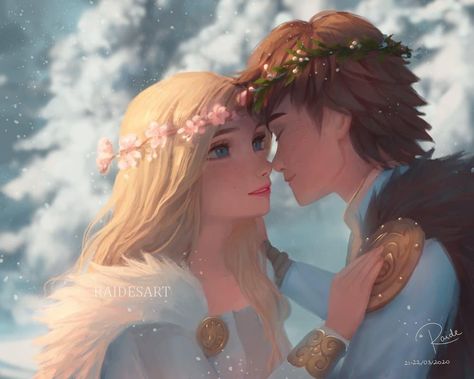 Raide on Instagram: “It's been ages since I painted them together ^__^ I really enjoyed making this!  How has quarantine been going for you?  #httydfanart…” Dreamworks Characters, Astrid Hiccup, Httyd Art, Hiccup And Astrid, Images Disney, Dreamworks Dragons, Httyd Dragons, Dragon Trainer, Dragon Rider