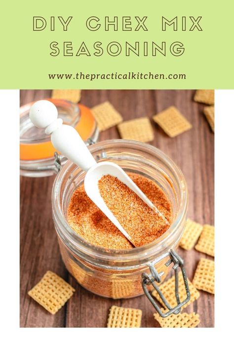 10 minute DIY Chex Mix Seasoning Chex Mix Seasoning Recipes, Chex Mix Seasoning Packet, Chex Mix Seasoning, Chex Mix Flavors, Homemade Chex Mix Recipe, Homemade Chex Mix, Vegan Worcestershire Sauce, Chex Mix Recipes, Creative Snacks