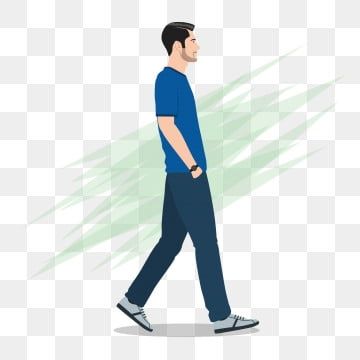 Man Side View, Walking Forward, Cool Pose, Side View Drawing, Vector Clothes, Fashion Illustration Poses, Model Jeans, Walking Man, Walking People