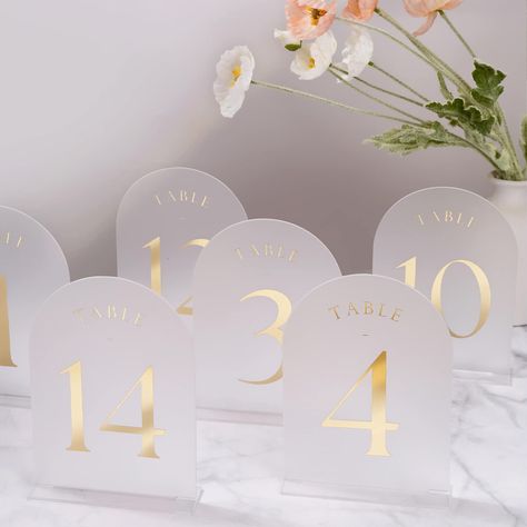 PRICES MAY VARY. Arch wedding table numbers Frosted Acrylic Sheet, Candle Backdrop, Mirror Arch, Gold Table Numbers, Acrylic Table Number, Wedding Program Fans, Acrylic Signs, Arch Wedding, Anniversary Event