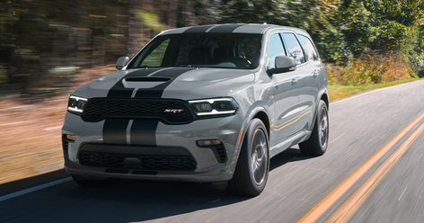 The 2022 Dodge Durango is less nimble than newer competitors but brings performance, muscle car looks and ample towing talent to its family hauler format. 2022 Dodge Durango, Dodge Suv, Durango Hellcat, Dodge Durango Srt, Best Midsize Suv, Family Suv, New Dodge, Chevrolet Traverse, Dodge Durango