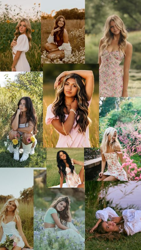 field-flowers-maxi dress Pretty Senior Pictures, Senior Year Pictures, Cute Senior Pictures, Senior Photoshoot Poses, Summer Senior Pictures, Unique Senior Pictures, Senior Photography Poses, Graduation Photography Poses, Senior Portrait Poses