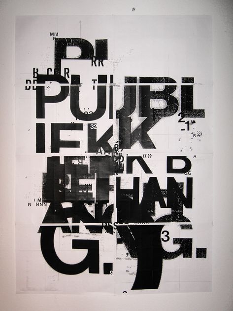 public space #typography #letters #numbers Grunge Typography, Typo Poster, 타이포그래피 포스터 디자인, Typographic Art, Typography Layout, Typographic Poster, Space Poster, Type Posters, Typography Graphic