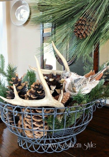 Winter Table Decorations, Cabin Chic, Cabin Christmas, Deer Decor, Winter Decorations, Winter Table, Chic Christmas, Winter Home Decor, After Christmas