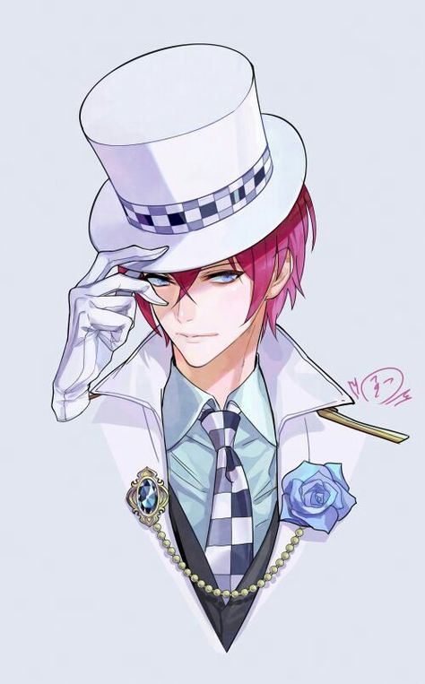 Anime Boy Gentleman Colouring Reference, Top Hat Drawing, Anime W, Anime Body, Cool Anime Guys, Anime Pictures, Arte Sketchbook, Manga Boy, I Love Anime