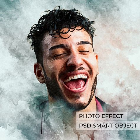 Portrait of person with watercolor effec... | Free Psd #Freepik #freepsd #effect #watercolor-mockup #portrait-illustration #water-color-effect College Photo, Photo To Watercolor, Watercolor Photo, Photoshop Watercolor, Filters App, White Background Photo, Graphic Designing, Psd Template Free, Watercolor Effects