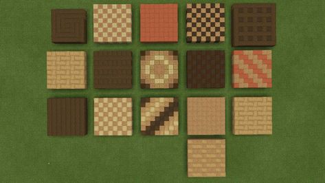 I think flooring is my favorite use for stripped wood…the ones with horizontal patterns are my favorites, thoughts? Minecraft House Floor Designs, Minecraft Stripped Wood Floor, Minecraft Floors Ideas, Floor Ideas Minecraft, Minecraft Floor Pattern, Minecraft Floor Designs, Blueprints Minecraft, Minecraft Pattern, Minecraft Decoration