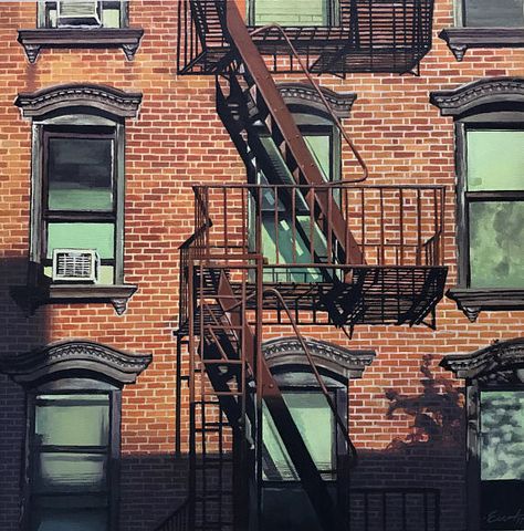 Manhattan Aesthetic, A Tree Grows In Brooklyn, Alley Ideas, Nyc At Night, Tree Grows In Brooklyn, Brooklyn Art, The Glass Menagerie, Building Details, Williamsburg Brooklyn