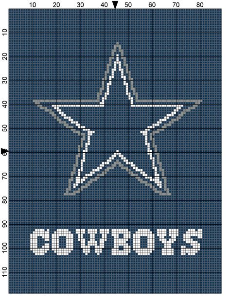 Crochet Football Blanket, Crochet Football Pattern, Dallas Cowboys Blanket, Dallas Cowboys Crafts, Cowboy Star, Cowboy Crochet, Cowboy Pillow, Letter Pattern Design, Cowboy Quilt