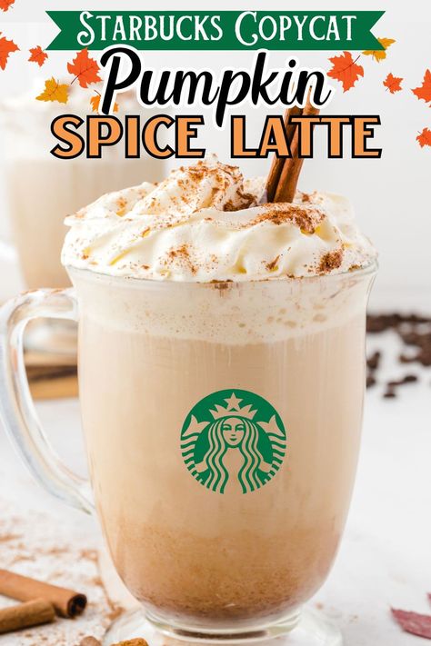 Save yourself time and money with this simple homemade pumpkin spice latte recipe. No need to make a run to the coffee shop to enjoy this classic fall beverage. Now, you can just make it for yourself from the comfort of your home and you just need a little pumpkin puree, pumpkin spice mix,coffee and a few other pantry staples! #starbucks #PSL #pumpkinspice #pumpkinspicelatte #copycat Starbucks Psl Copycat Recipe, Pumpkin Spice Latte With Pumpkin Puree, Starbucks Pumpkin Spice Latte Recipe, Copycat Pumpkin Spice Latte, Starbucks Psl, Puree Pumpkin, Pumpkin Spice Latte Recipe, Homemade Pumpkin Spice Latte, Starbucks Pumpkin Spice Latte