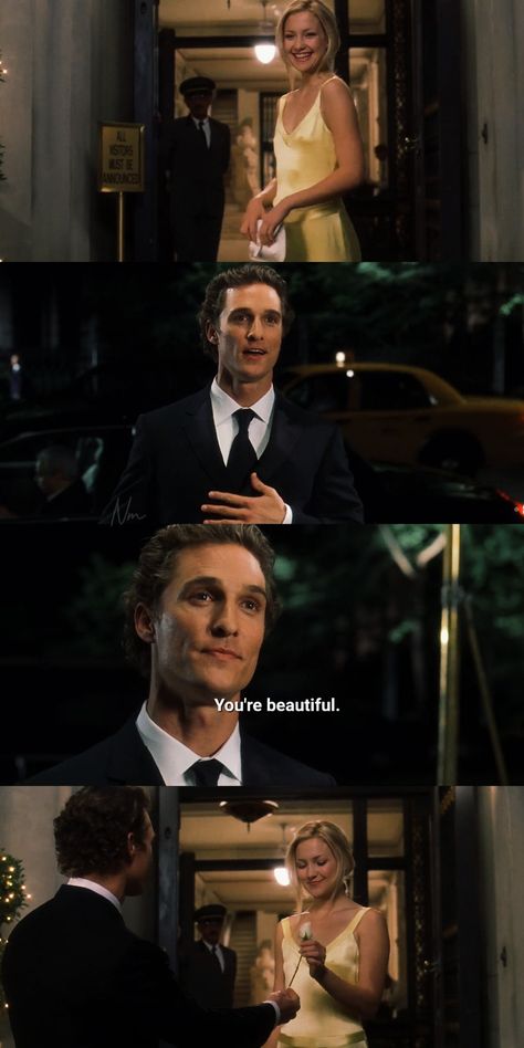 Movie Quotes Aesthetic, Matthew Mcconaughey Movies, Rom Coms, Film Lovers, Mia 3, Movie Couples, Matthew Mcconaughey, Romantic Movies, Love Movie