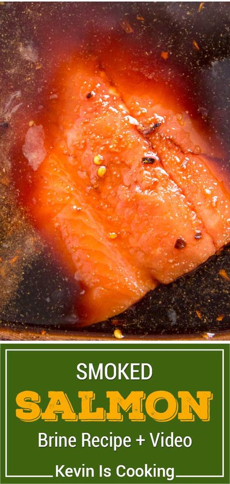 Smoked salmon brine is the key to perfectly moist, tender smoked fish. This recipe and video explain how to make and use salmon brine! #SmokedSalmonBrine #BrineForSmokedSalmon Fish Brine Recipe, Salmon Brine, Salmon Smoker, Smoked Salmon Brine, Salmon Marinade Recipes, Smoked Fish Recipe, Best Smoked Salmon, Fish Marinade, Salmon Marinade