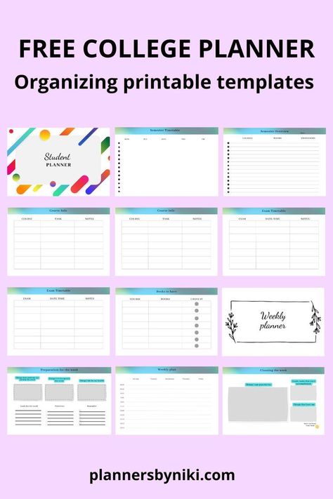 Free college planner to organize the 2023/24 semester healthplanner #planners #printablemonthlyplanner🍈. Free College Planner, Free Printable Weekly Planner Template, Semester Planner, Student Planner Organization, Homeschool Student Planner, Planner Organization College, Student Daily Planner, Social Media Planner Template, Daily Planner Ideas