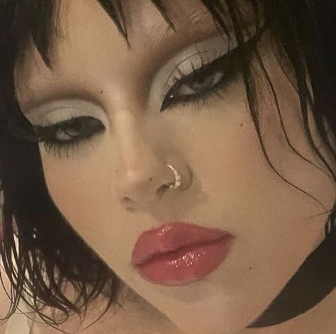 Preshower Makeup, Unique Makeup Looks, Goth Coquette, Drag Make-up, Swag Makeup, Smink Inspiration, Ethereal Makeup, Makijaż Smokey Eye, Dope Makeup