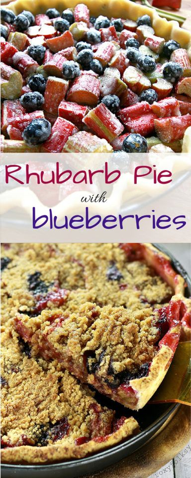 Blueberry And Rhubarb Recipes, Rhubarb And Blueberry Recipes, Blueberry Rhubarb Recipes, Rhubarb Blueberry Recipes, Blueberry Rhubarb Pie, Blueberry Rhubarb, Baking Pie, Rhubarb Desserts, Rhubarb Pie