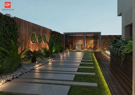 Private villa's garden's at rehab on Behance Relaxation Garden, Planning Garden, Outdoor Landscape Design, Terraced Landscaping, Roof Garden Design, Terrace Garden Design, Courtyard Gardens Design, Rooftop Terrace Design, Modern Backyard Landscaping