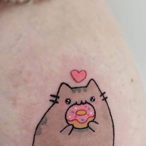 Flow Tattoo Toronto on Instagram: "Pusheen! 🍩  ▪️ Done by @megan.ellen.tattoo  ▪️ Email: inquiry@flowtattoo.com  #pusheen #pusheentattoo #donuttattoo #cutetattoo #girlswithtattoos #torontotattoo #torontotattooartist #kawaiitattoo #flowtattoo #cattattoo #cutecattattoo" Pusheen Cat Tattoo, Flow Tattoo, Donut Tattoo, Tattoo Toronto, Cute Cat Tattoo, Laser Removal, Kawaii Tattoo, Tattoo Fails, Pusheen Cat