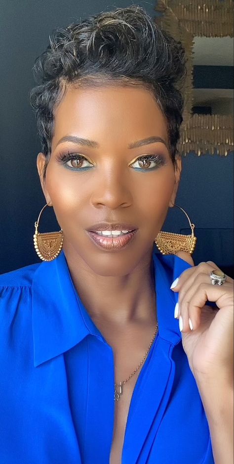 Bobcut Hairstyles Short For Black Women, Makeup On Brown Skin, Pixie Mohawk, Natural Short Hairstyles, Top 10 Hairstyles, Short Natural Styles, Relaxed Hairstyles, Short Hairstyles For Black Women, Short Relaxed Hairstyles