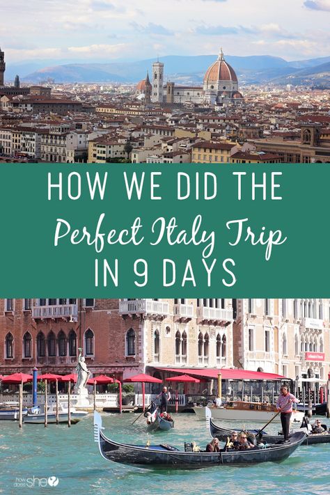 How We Did the Perfect Italy Trip in 9 Days 9 Days In Italy, Italy Adventure, Italian Cruises, Italy Places To Visit, Retired Life, Italy Trip Planning, Chicken Taquitos, Europe Itineraries, Vacation Days