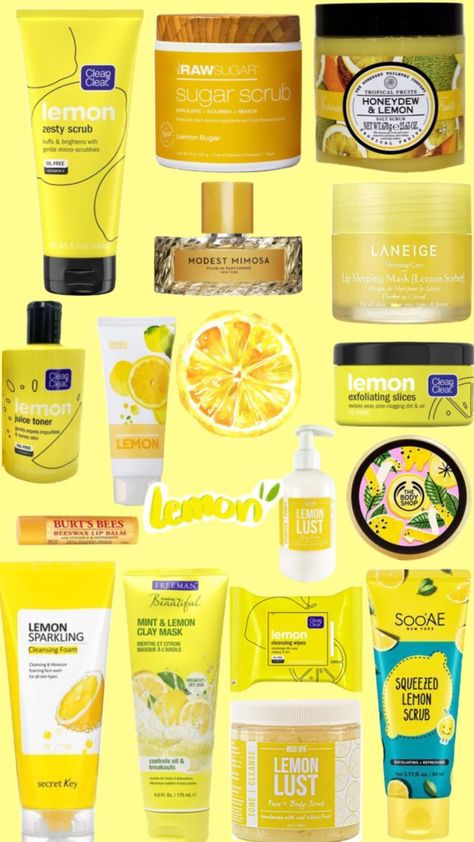 How To Smell Like Lemons, Lemon Skincare, Lemon Skin Care, Lemon Perfume, Body Routine, Body Hygiene, Shower Skin Care, Body Smells, Pretty Skin Care