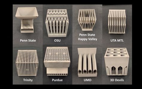 3D Printing: Competitors explore how to create a perfect 3D printed heat sink - https://3dprintingindustry.com/news/competitors-explore-how-to-create-a-perfect-3d-printed-heat-sink-159633/?utm_source=Pinterest Heatsink Design, Desktop 3d Printer, 3d Printing News, 3d Printing Industry, Small Computer, 3d Printing Diy, 3d Printed Objects, 3d Printed Metal, Massachusetts Institute Of Technology