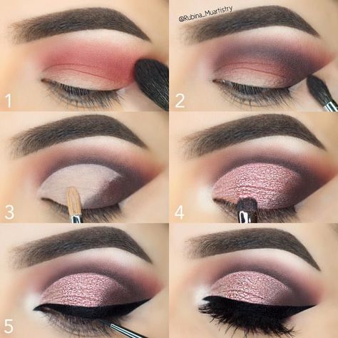 26 Easy Step by Step Makeup Tutorials for Beginners Easy Eye Makeup Tutorial, Make Up Tutorials, Smink Inspiration, Simple Eye Makeup, Makijaż Smokey Eye, Makeup Tutorial For Beginners, Eye Makeup Tips, Makeup For Beginners, Makeup Goals